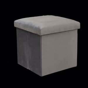 Hua Cheng <b>Storage</b> Ottoman Fabric Foldable Cube <b>Stool</b> Living Room Bedroom Home Furniture - Product Image 2