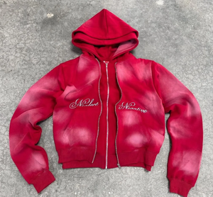 Haute qualité soleil délavé Double fermeture éclair à capuche 100% coton lourd Double couche fermeture éclair lavage acide sweats à capuche pour unisexe 2025/26 - Product Image 3