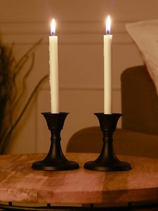 <b>Cheap</b> Metal Fancy Wedding Decorative Candlesticks Stand Metal in Iron Black Powder Coating Luxury <b>Candle</b> Holder for Home Decor - Product Image 2