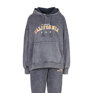 Chándal Deportivo Unisex Vintage de Algodón de Gran Tamaño para Hombre, Chándal Lavable con Ácido, Moda Personalizada, Terry Francés de Talla Grande 2, Invierno - Product Image 6