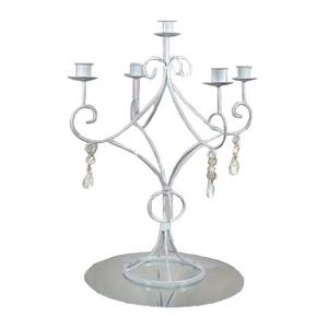 เชิงเทียนตกแต่ง3แขนที่วางเทียนชุบทองตกแต่งชั้นร้านอาหารงานแต่งงาน - Product Image 5