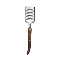 Keukenhulpjesset van olijfhout en staal, inclusief citroenschiller, gemberrasp, garde, ijskrabber, sodalepel voor groenten.