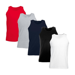 Camiseta sin mangas personalizada para hombre, al por mayor, informal, deportiva, de algodón, cómoda, transpirable, ligera, para todas las estaciones, para uso diario y deportivo. - Product Image 2