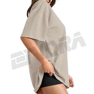 2025 camisetas de gran tamaño para mujer, camiseta informal de algodón suave, camiseta de verano a la moda, cuello redondo, manga corta, cómoda, suelta, ropa de calle de moda - Product Image 3