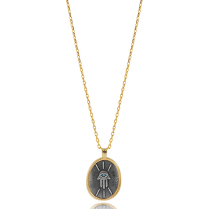 Ancienne Hamsa Charm Collier Turc Fait à la Main en Gros 925 Bijoux en Argent Sterling - Product Image 1