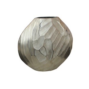 แจกันดอกไม้โลหะแบบมืออาชีพ,กระถางดอกไม้ทรงกลมดีไซน์แฮนด์เมดสำหรับตกแต่งบ้านและสวน - Product Image 4