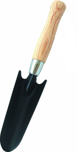 Truelle carrée en acier au carbone en forme de cuillère avec manche en bois dur fini en époxy noir - Product Image 3