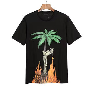 T-shirt Homme en Coton Peigné 100% Personnalisé, Coupe Droite, Impression Sérigraphique Écologique de Haute Qualité, Épaules Tombantes, Lavage Acide - Product Image 1