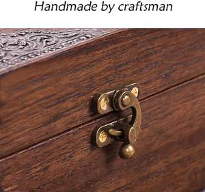 Caja de Joyería de Madera Multiusos Personalizable con Artesanía Tradicional India para Almacenamiento Diario de Accesorios a Precio de India - Product Image 4