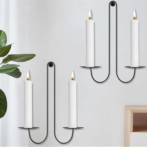 Portavelas de pared de Metal de diseño clásico para casas tradicionales, salas de banquetes, apartamentos, restaurantes, hoteles y celebraciones - Product Image 3