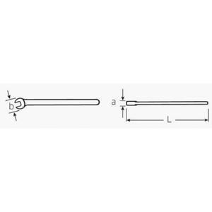 Llave de boca abierta de un solo extremo Stahlwille 1000V VDE para trabajos con llaves - Product Image 2