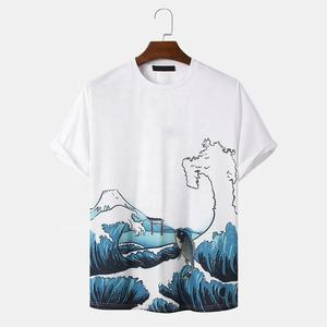 High Quality Custom Men's T-Shirts 100% Cotton Hip Hop T-Shirt Oversized Casual T-Shirt Men's Sublimation Causal Wear - Product Image 1