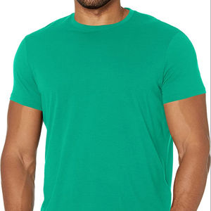 Camisetas Lisas de Manga Corta para Hombre, 100% Algodón, Personalizables con Sublimación, Transpirables, Anti-Pilling, Ropa OEM - Product Image 1