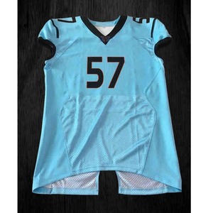 Jersey de fútbol de sarga de aparejos personalizado con números cosidos y nombre para equipo o uso escolar Jersey de fútbol de sarga de aparejos - Product Image 3