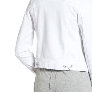 Veste en jean pour femme, style vintage délavé, haute qualité, vente en gros, logo personnalisé, manches longues, rembourrage en coton, respirante, finition 2026 - Product Image 6