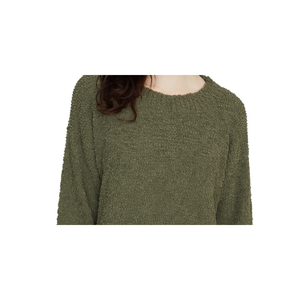 Maglione Teddy Verde Scuro da Donna Sanctuary, Taglia Media, Top in Maglia Traspirante con Logo Frontale, Stampa Casual per Autunno/Inverno - Product Image 2