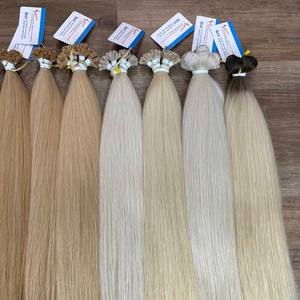 Usine En Gros Sain Cuticule Aligné 100% Extensions De Cheveux Humains U Pointe Droite Style Kératine Pointe Extensions De Cheveux - Product Image 3