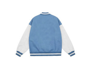 Chaqueta de béisbol de manga larga de invierno Chaqueta con logotipo personalizado para hombres Chaqueta de béisbol universitaria de etiqueta privada para hombres - Product Image 2