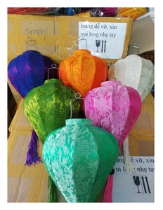 Lámparas y linternas de seda en forma de diamante de estilo vietnamita-Linterna de seda de gran oferta útil común de alta calidad - Product Image 6