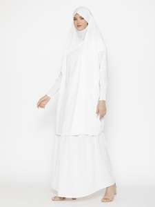 Haute qualité personnalisé femmes Naqab à manches longues Burqa Style ethnique solide Hijab Turquie robes de mode islamique Dubaï Abaya - Product Image 2