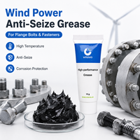 Pâte de graissage anti-grippage au MoS2 et au graphite haute température pour charge lourde, pour boulons de bride et fixations de roulements de tour d'éolienne