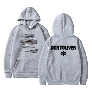 New Design 2026 Solid 100% Cotton Waterproof Knitted Oversized Pullover Hoodie <b>for</b> Men <b>Hip</b> Hop Fashion - Product Image 3