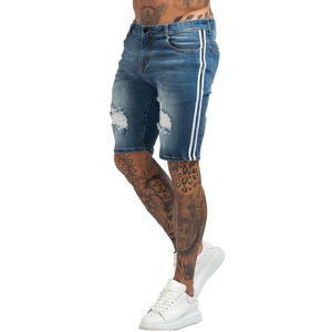 <b>Men's</b> <b>Shorts</b> Skinny <b>Short</b> Pants <b>Jean</b> <b>Shorts</b> <b>for</b> <b>Men</b> Elastic Waist Slim Fit Streetwear Stretch - Product Image 5