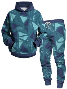 Conjuntos de chándal para hombre Sudadera con capucha y pantalones Mujer Jersey con capucha de color sólido + Pantalones Traje Ropa deportiva informal Conjuntos Hombre - Product Image 6