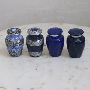 HHO Top vente urne funéraire en laiton personnalisée stockage sûr pour de petites quantités de cendres souvenir mémorable avec impression personnalisée - Product Image 6