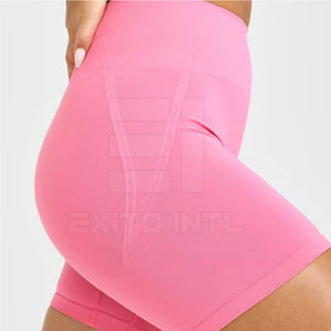 Shorts de yoga taille haute pour femme, séchage rapide, respirant, coupe ajustée, pour entraînement, fitness, gym, cyclisme, en Spandex - Product Image 3