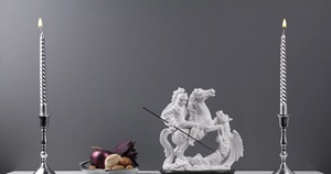 Estatua de mármol grande de alta calidad Saint George Killing Dragon Sculpture - Product Image 2