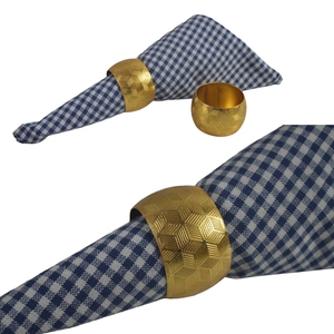 Servilletero de Metal redondo en relieve diseños soportes de pañuelos mejor para bodas restaurantes hoteles Decoración de mesa para el hogar - Product Image 3