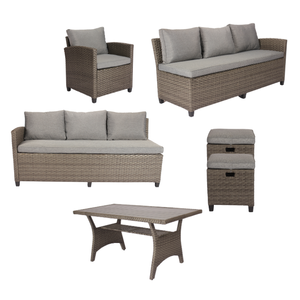 Precio de fábrica Muebles de exterior Protección Uv Juegos de jardín Mesa de comedor y silla Colores personalizados Ull 2B12 Pe Fábrica de ratán - Product Image 1