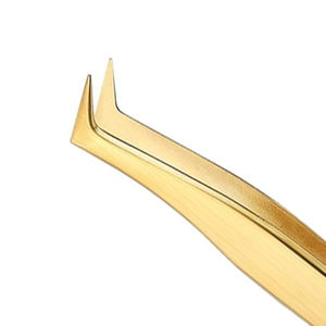 แหนบต่อขนตาสแตนเลสแบบมืออาชีพ สำหรับการแยกขนตาและวางขนตาแบบวอลลุ่ม ระดับซาลอน - Product Image 2