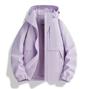 Veste softshell pour femme de haute qualité, imperméable, coupe-vent, chaude pour l'hiver, veste de sport d'extérieur, fermeture éclair, respirante, grande taille - Product Image 3