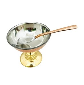 จำหน่ายโดยตรงจากโรงงาน ถ้วยไอศกรีมเหล็กและทองแดง ให้ความหวานด้วยความสง่างามเหนือกาลเวลา ถ้วยไอศกรีมโลหะ - Product Image 6