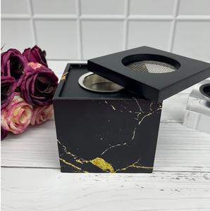 Glossy Black Religious Islamic Mango Wood <b>Incense</b> <b>Burner</b> <b>Holder</b> Set for Gift - Product Image 6