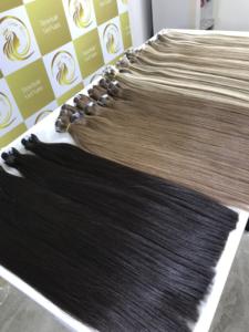 Tendance chaude Brun Bonestraight Remy Extensions de Cheveux Vietnamien Trame Raw Virgin HD pour Perruques Lace Frontal - Product Image 2