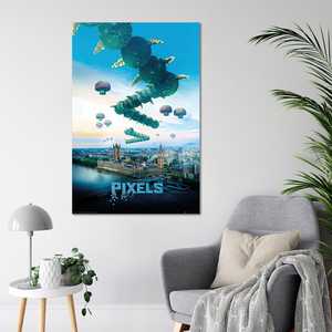 Póster de Diseño Moderno con Píxeles - Milípede Galaga para Decoración de Pared - Product Image 2