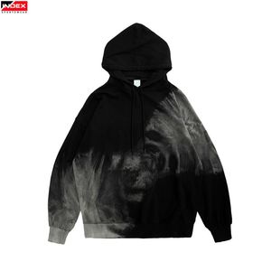 Sweat à capuche tendance pour homme, style streetwear, en coton 100% molletonné, effet délavé, personnalisable OEM - Product Image 1