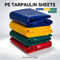 Bâche de protection pour marchandises, imperméable, en PE, coins renforcés, œillets métalliques, résistante aux UV, pour le transport et le stockage de marchandises