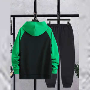 Conjunto de chándal de 2 piezas para hombre de estilo de invierno, Tops, pantalones acampanados para correr, pantalones de cintura elástica con capucha de Color sólido, chándal para hombre - Product Image 3