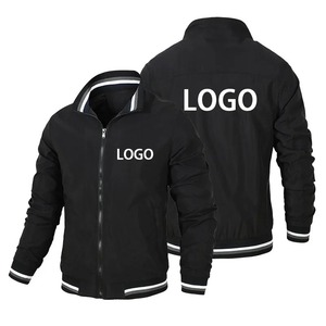 Direct Manufacturer's High Quality Men's Zipper Bomber <b>Jacket</b> for Spring Winter-Fashionable <b>Thin</b> Canvas <b>Puffer</b> Stand Custom Logo - Product Image 3