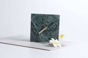 The CRAFT EXIM Luxury Natural Marble Quartz Movement <b>Art</b> <b>Deco</b> Design <b>Desk</b> Clock Premium Handcrafted Home Office Decor - Product Image 5