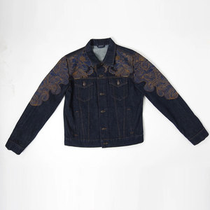 Veste en jean brodée pour hommes très vendue Veste en jean de haute qualité pour les designs d'hiver de rue tendance - Product Image 1