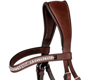 Brida Ecuestre de Cuero Innovadora con Combinación de Cruz y Muserola, Personalización Disponible - Product Image 2