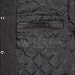 Moda Forward Stand Collar Front Logo con capucha Ecológico Impermeable Chaqueta de invierno Letterman para hombres-Confiable y de moda - Product Image 4