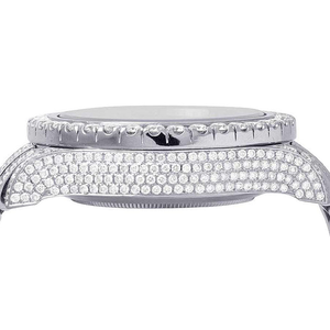 นาฬิกาเพชรสี D เพชร VVS สแตนเลส VVS โลโก้ที่กำหนดเองนาฬิกาเพชร Moissanite สำหรับผู้ชาย - Product Image 6