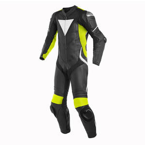 Traje de moto de cuero de ajuste seguro de larga duración Traje de moto de cuero de estilo de carreras de calidad premium - Product Image 4