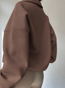 Nuevo estilo de moda para mujer, Sudadera con capucha de manga larga con cremallera lisa, ropa diaria informal, Tops de manga larga, sudadera para mujer, Haus Industries - Product Image 3